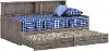 B-Two Jr. Roomsaver Driftwood Gray Twin Trundle Bed