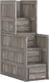B-Two Rustic Gray Stairway Chest