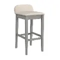 Maydena Gray and Beige Bar Stool