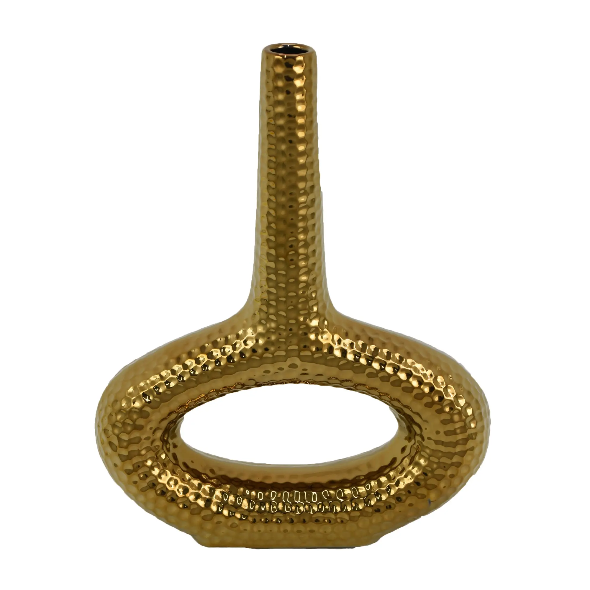 12.25 Gold Ceramic Vase-1