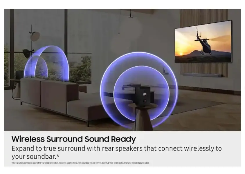 SWA-9250S/ZA Black Samsung Wireless Rear Speaker Kit – 2025-8