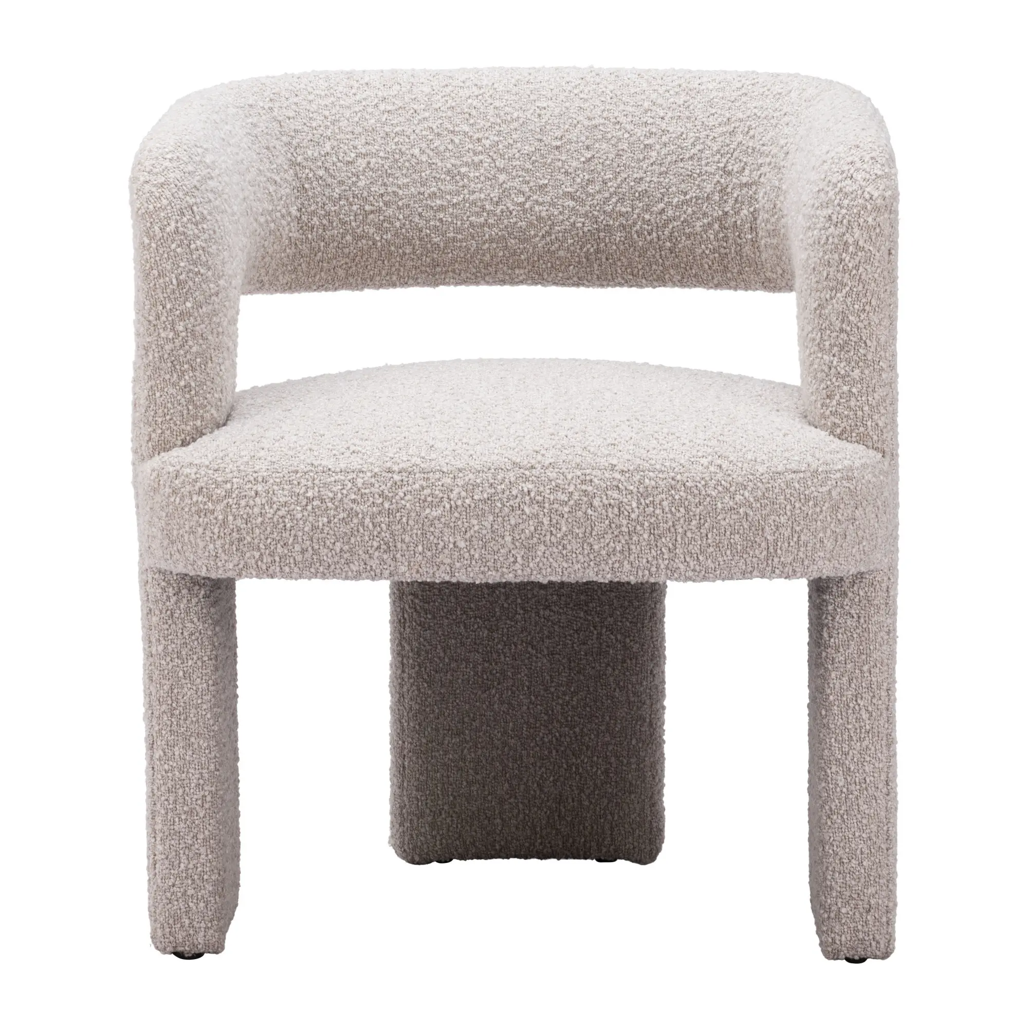 Jade Sandy Beige Boucle Accent Chair-5