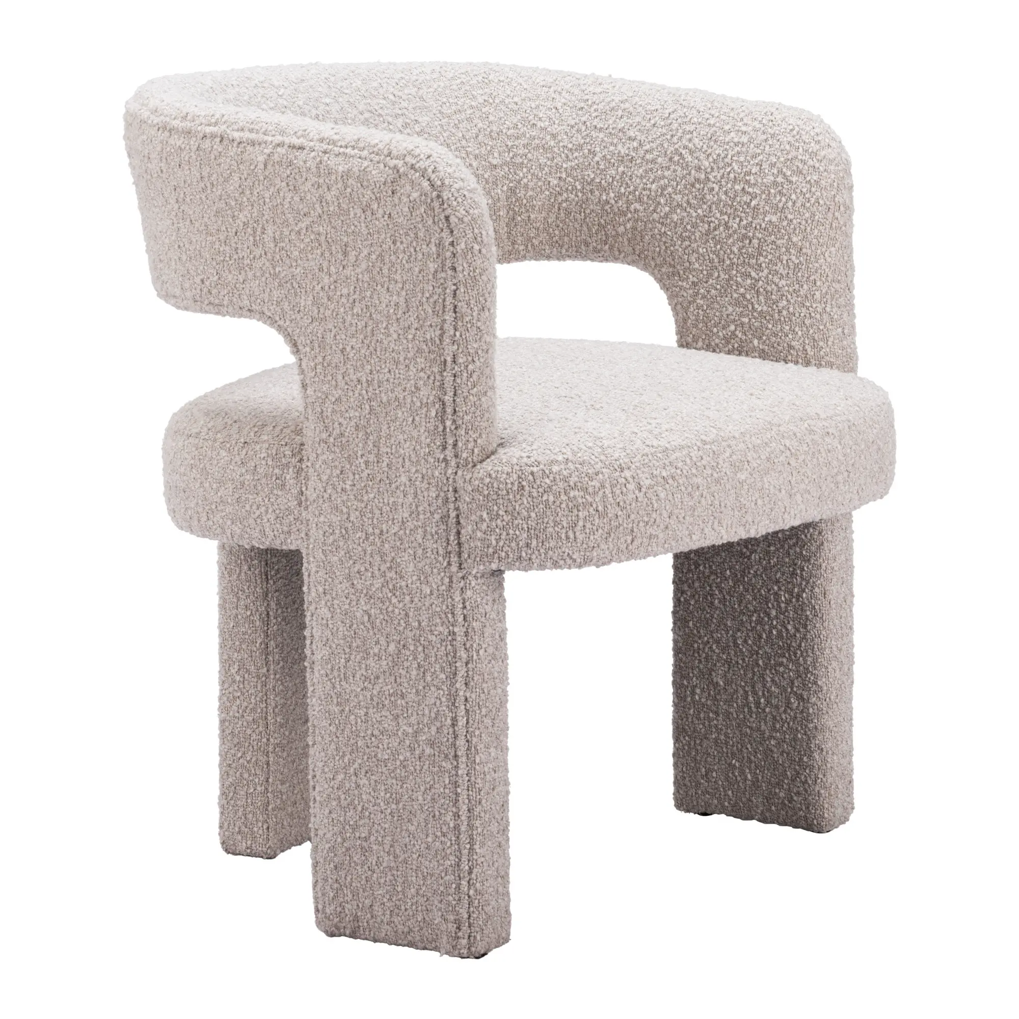 Jade Sandy Beige Boucle Accent Chair-9