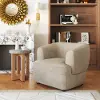 Bennett Golden Beige Velvet Accent Chair