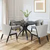 Suna Black Faux Marble Dining Table