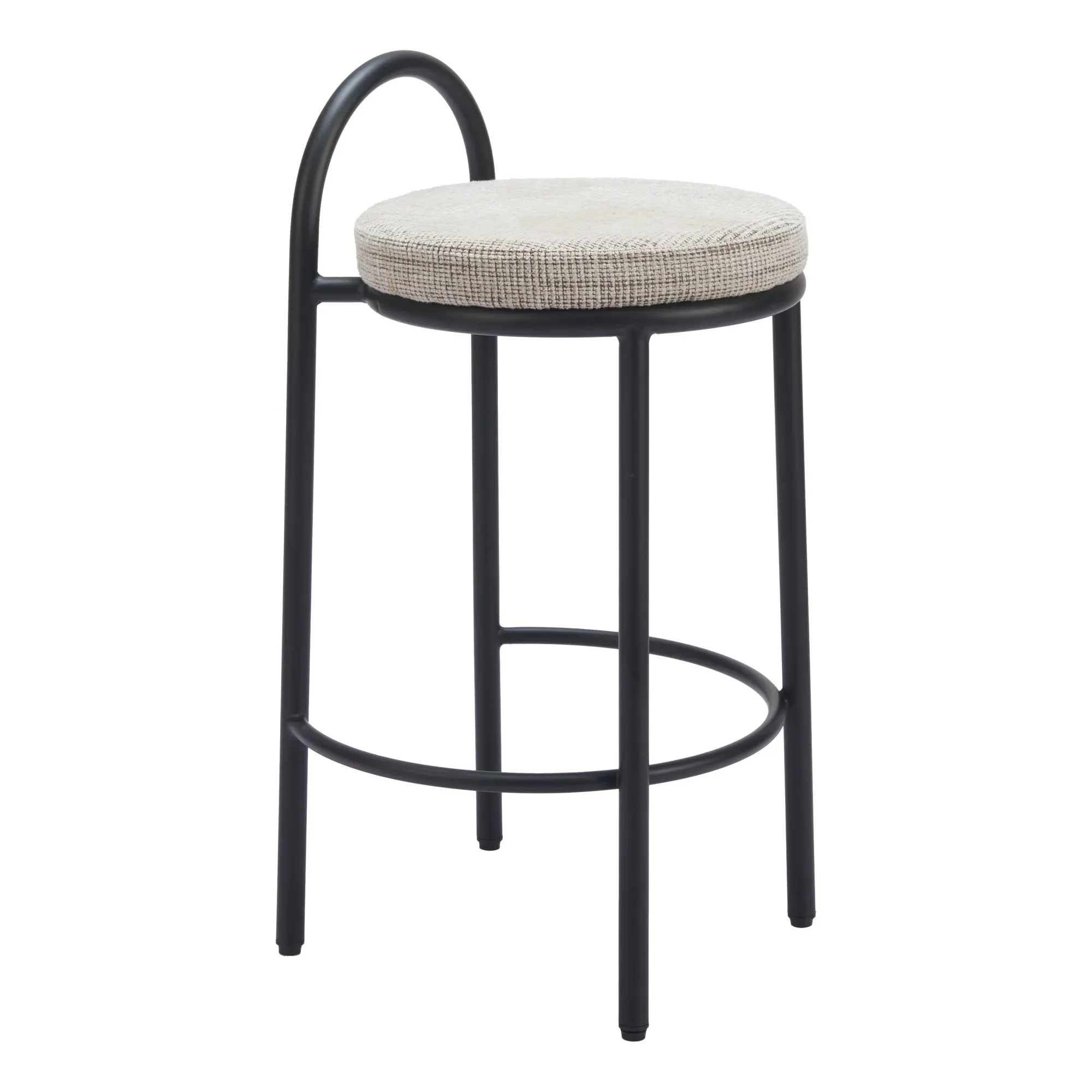 Sable Beige Tweed Counter Stools, Set of 2-9