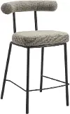 Kendall Green Tweed Counter Stool