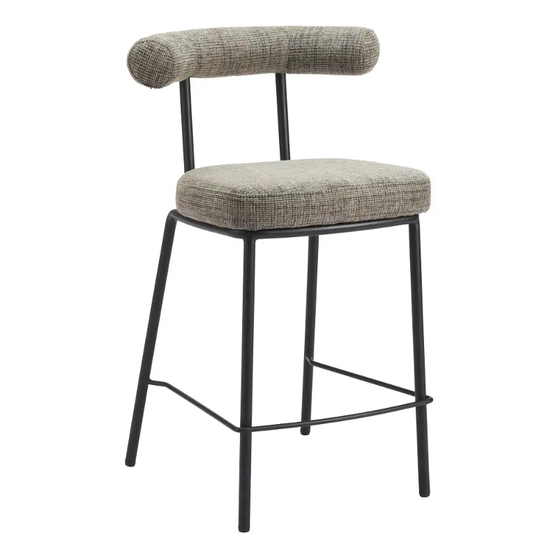 Kendall Green Tweed Counter Stool