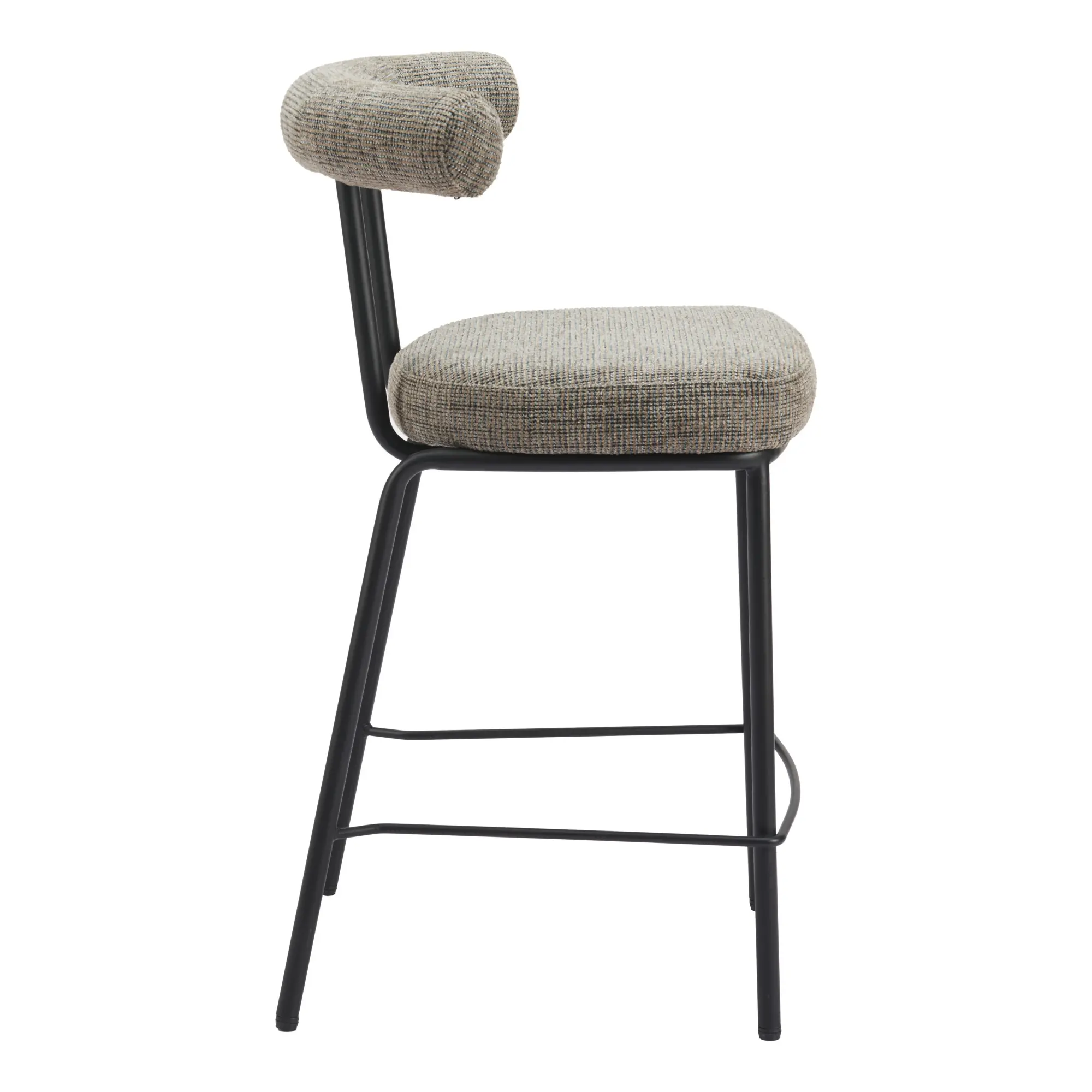 Kendall Green Tweed Counter Stool-2