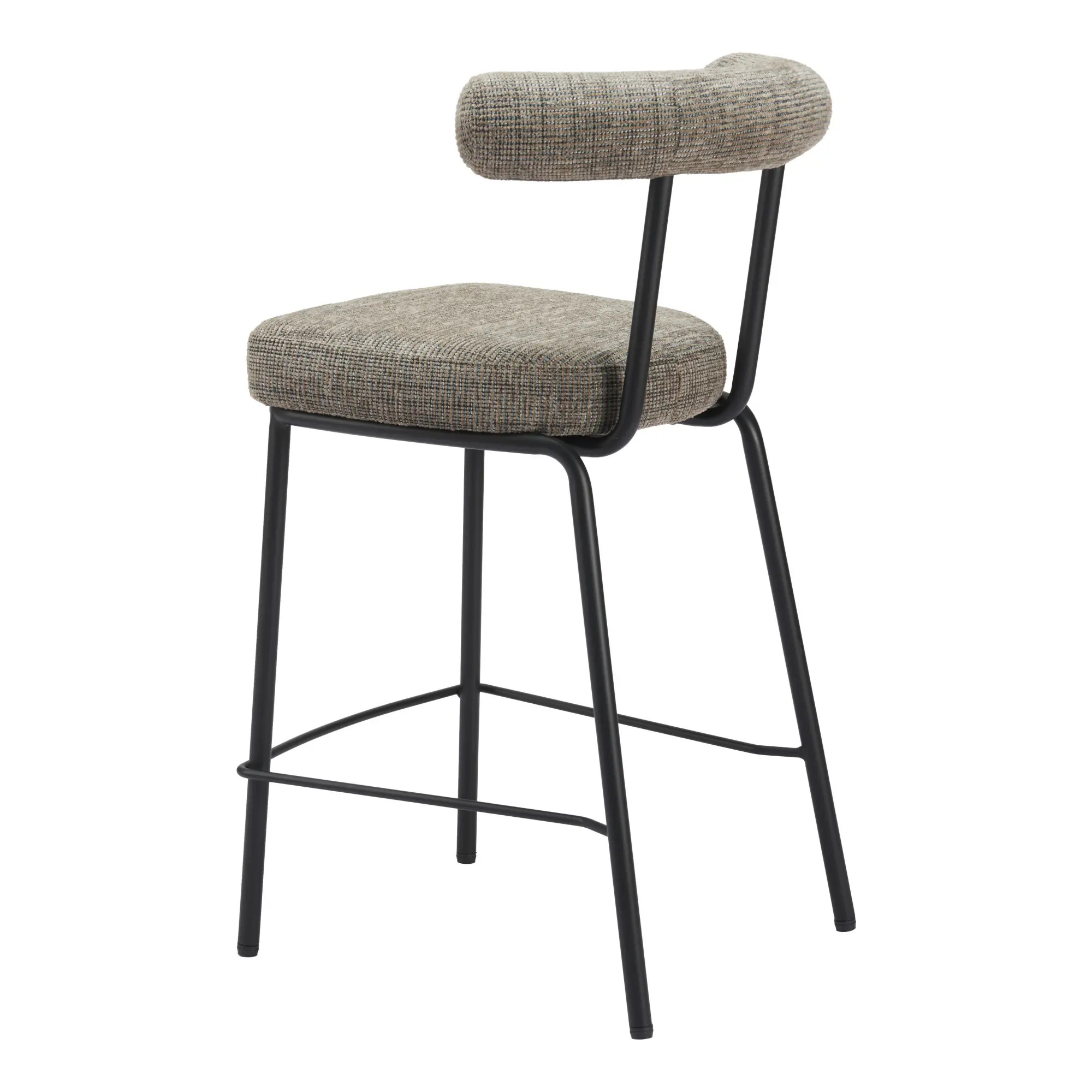 Kendall Green Tweed Counter Stool-4