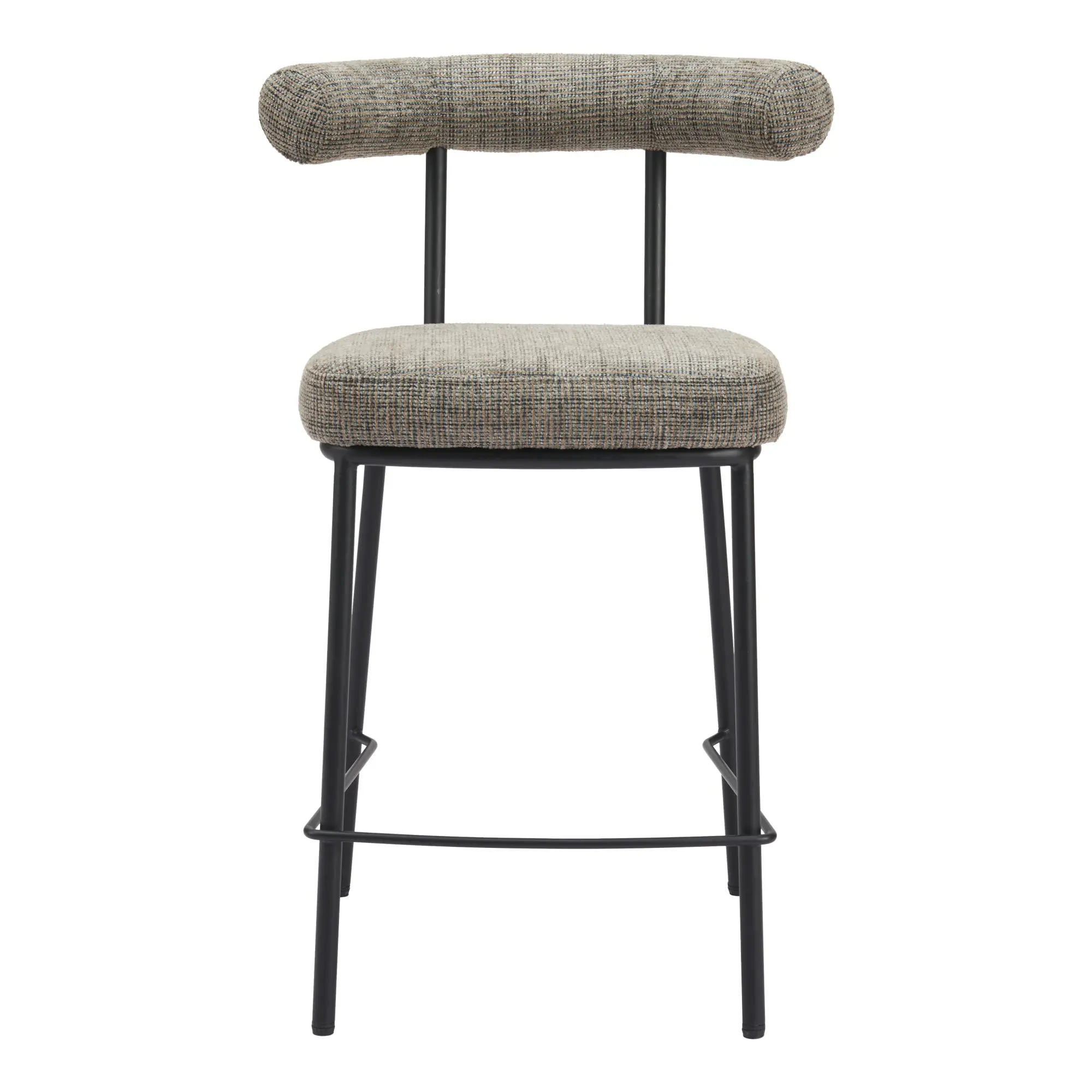 Kendall Green Tweed Counter Stool-5