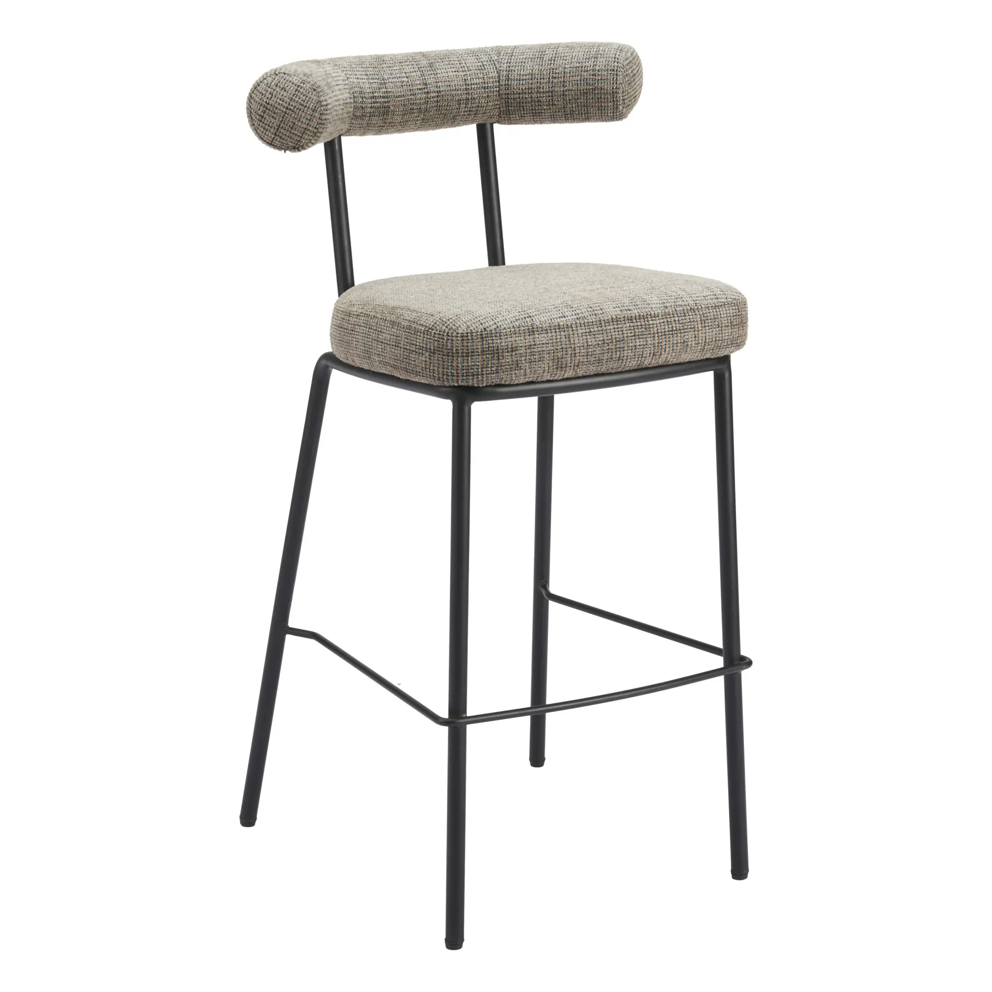 Kendall Green Tweed Barstool-1