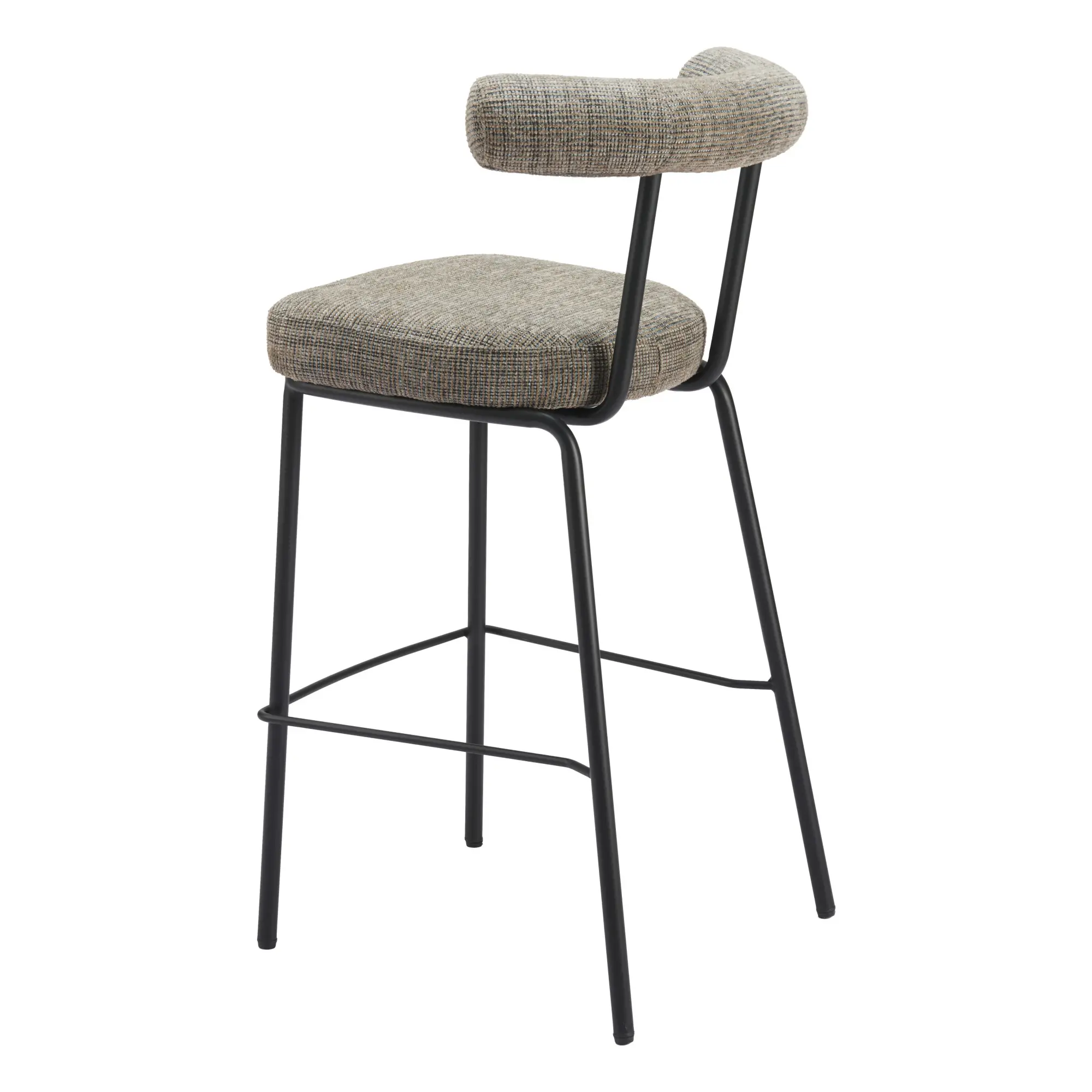 Kendall Green Tweed Barstool-8