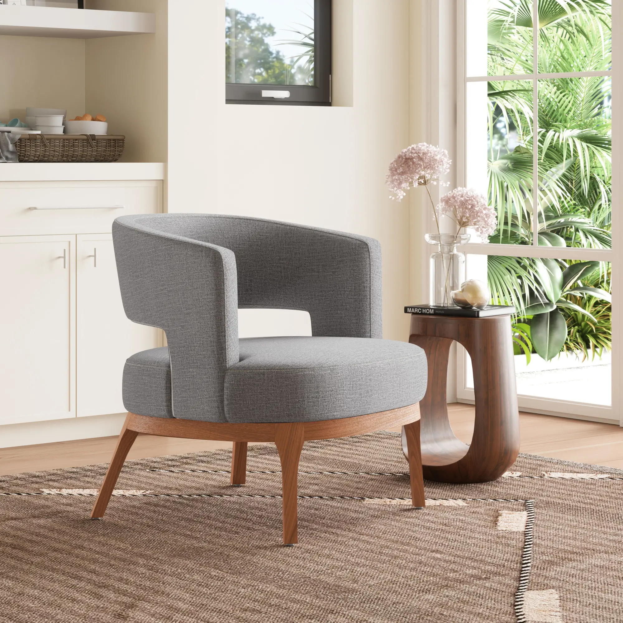 Perry Slate Gray Accent Chair-2