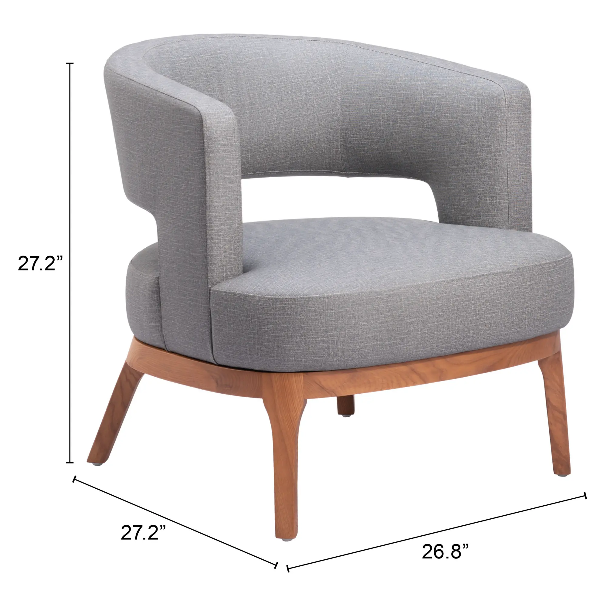 Perry Slate Gray Accent Chair-8