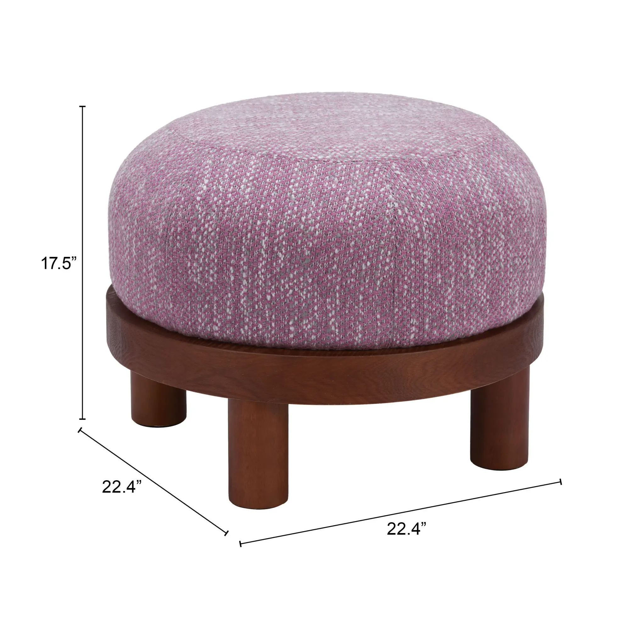 Glenmore Wisteria Purple Ottoman-6