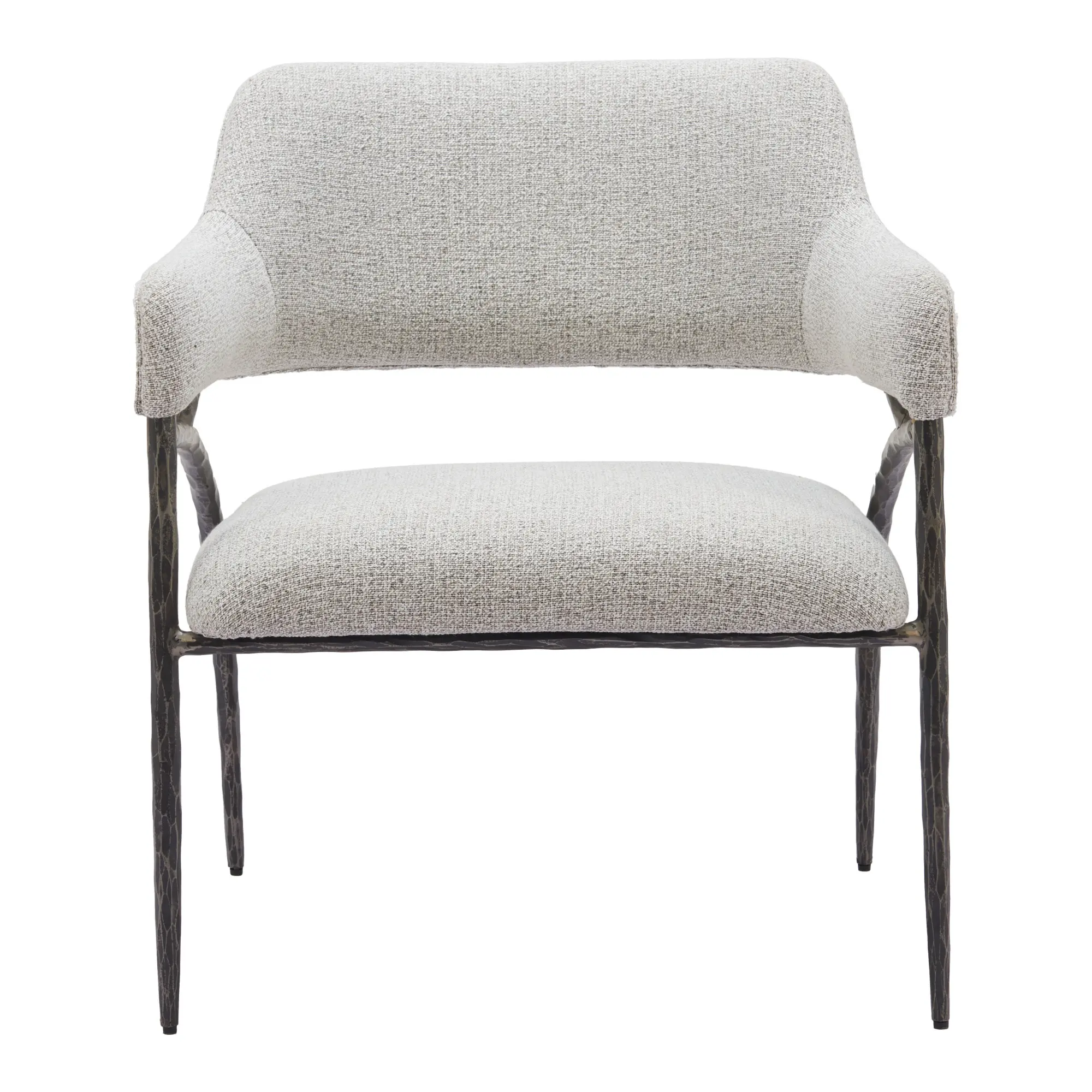 Vestal Gray Boucle Accent Chair-3