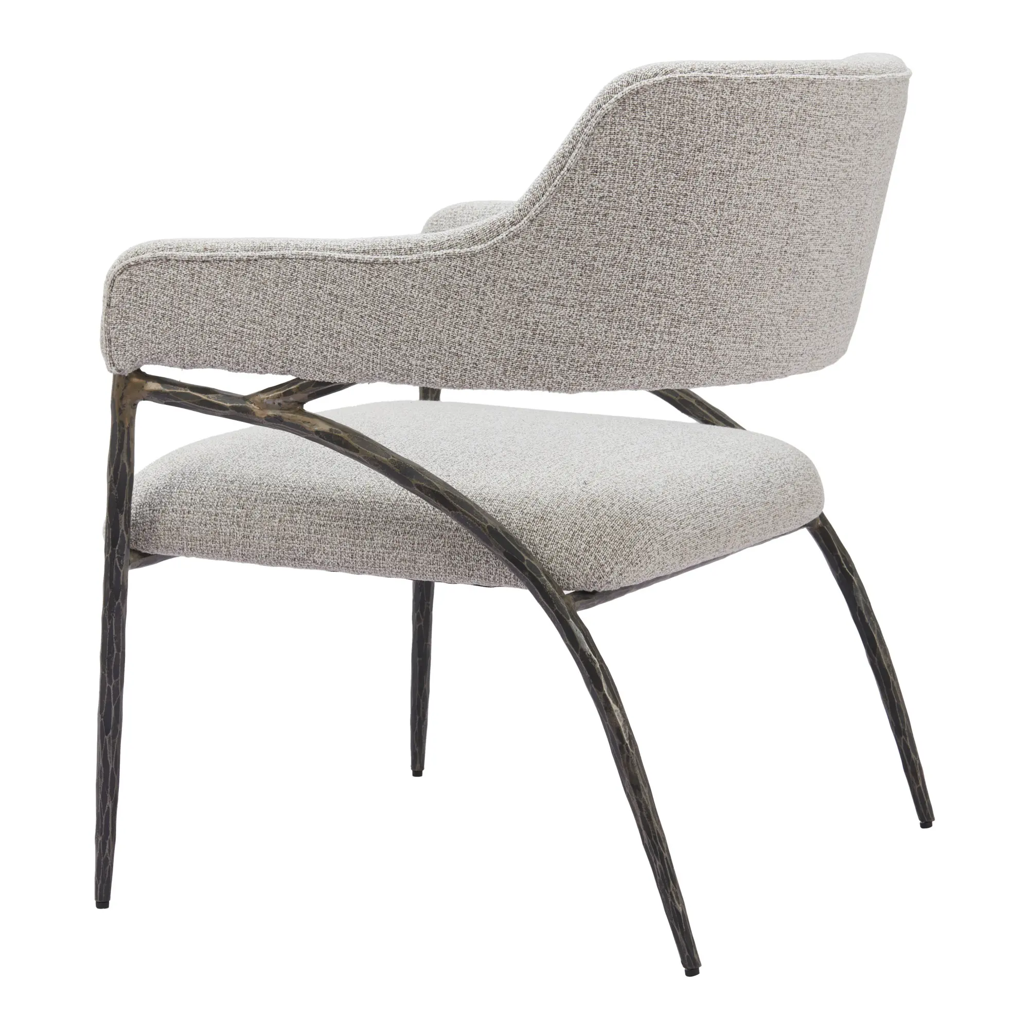 Vestal Gray Boucle Accent Chair-6