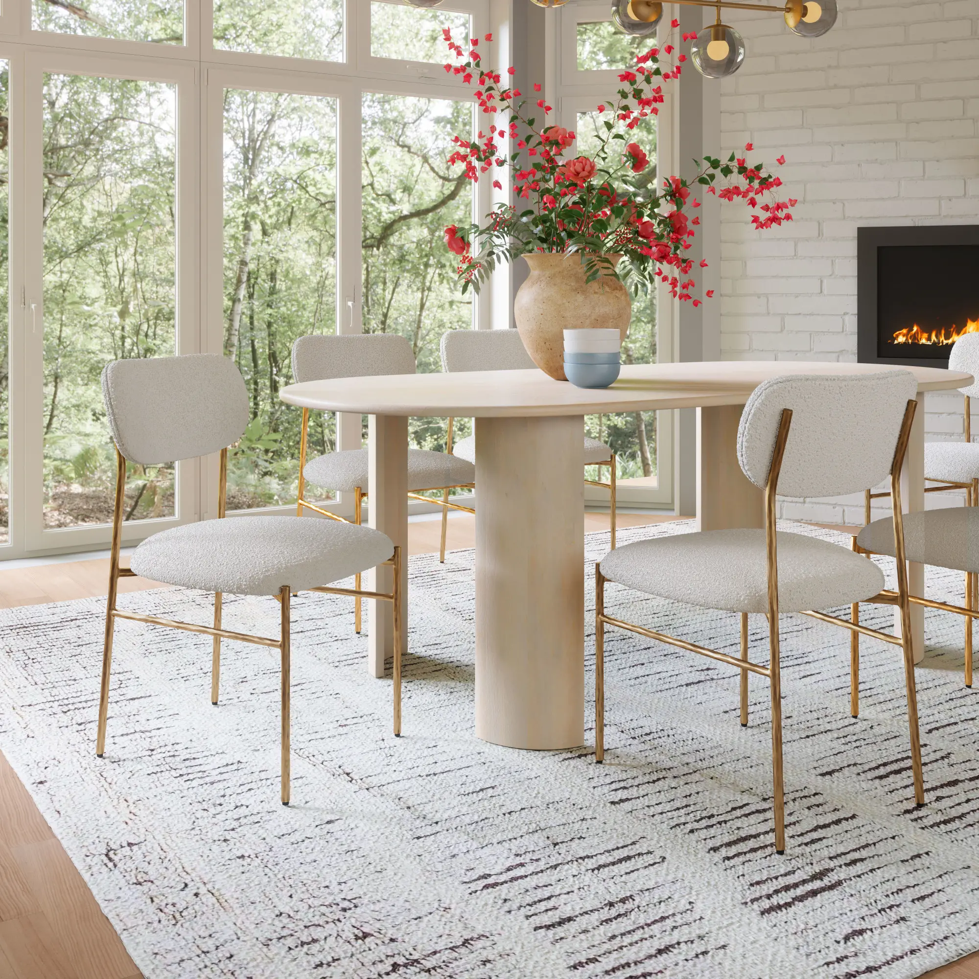 Sycamore Cream and Gold Dining Chair-2