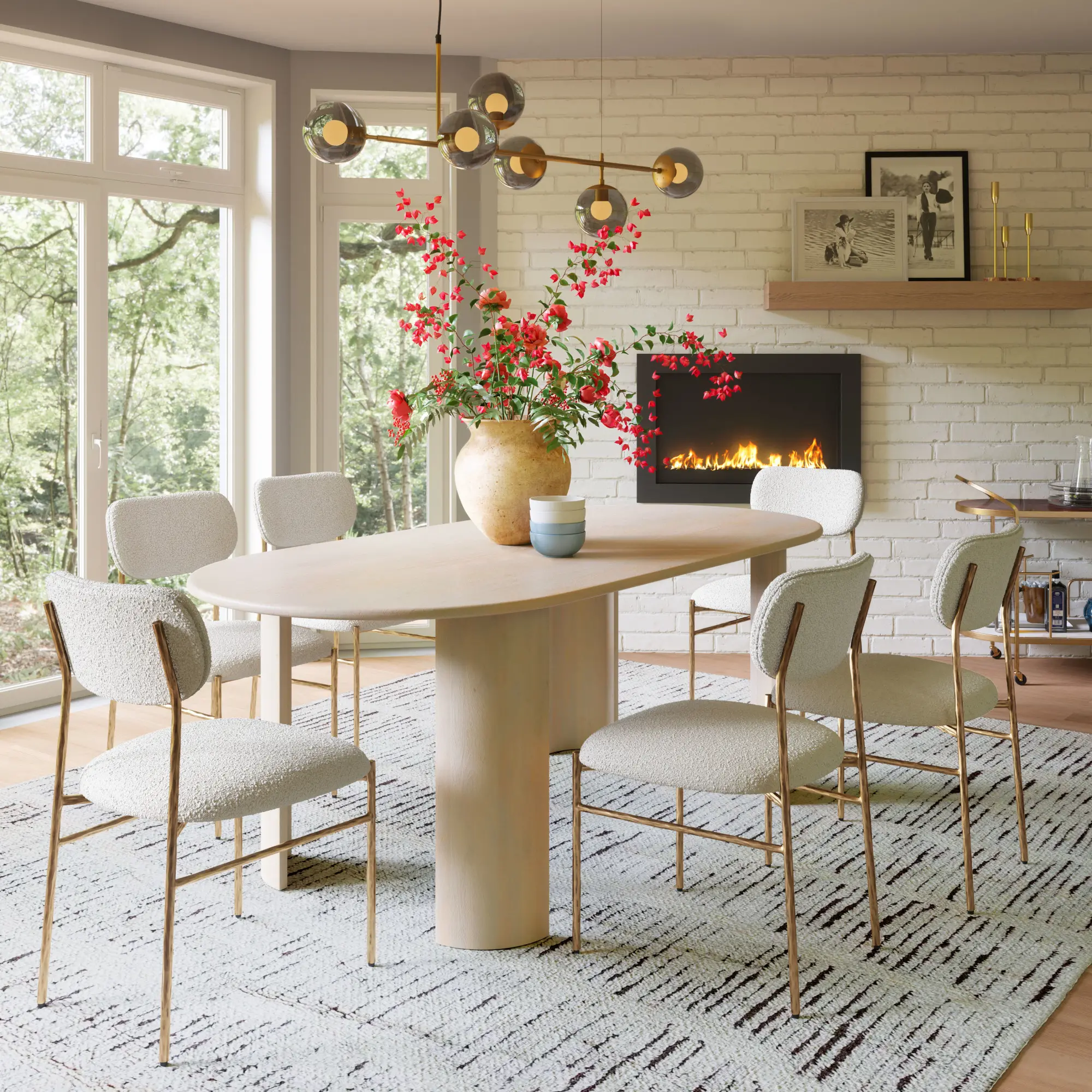 Sycamore Cream and Gold Dining Chair-3