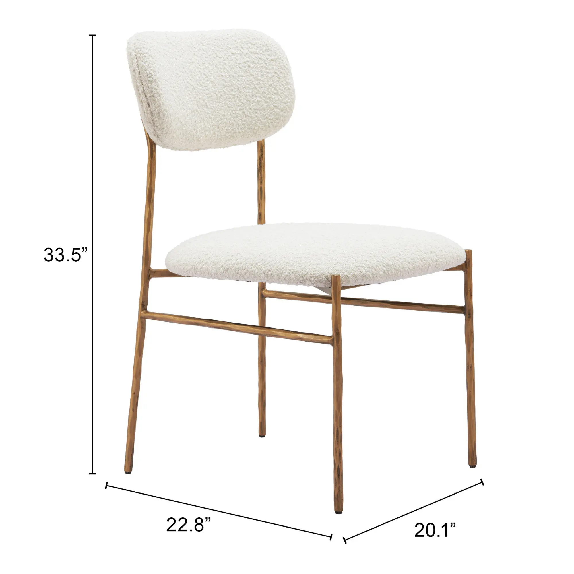 Sycamore Cream and Gold Dining Chair-9