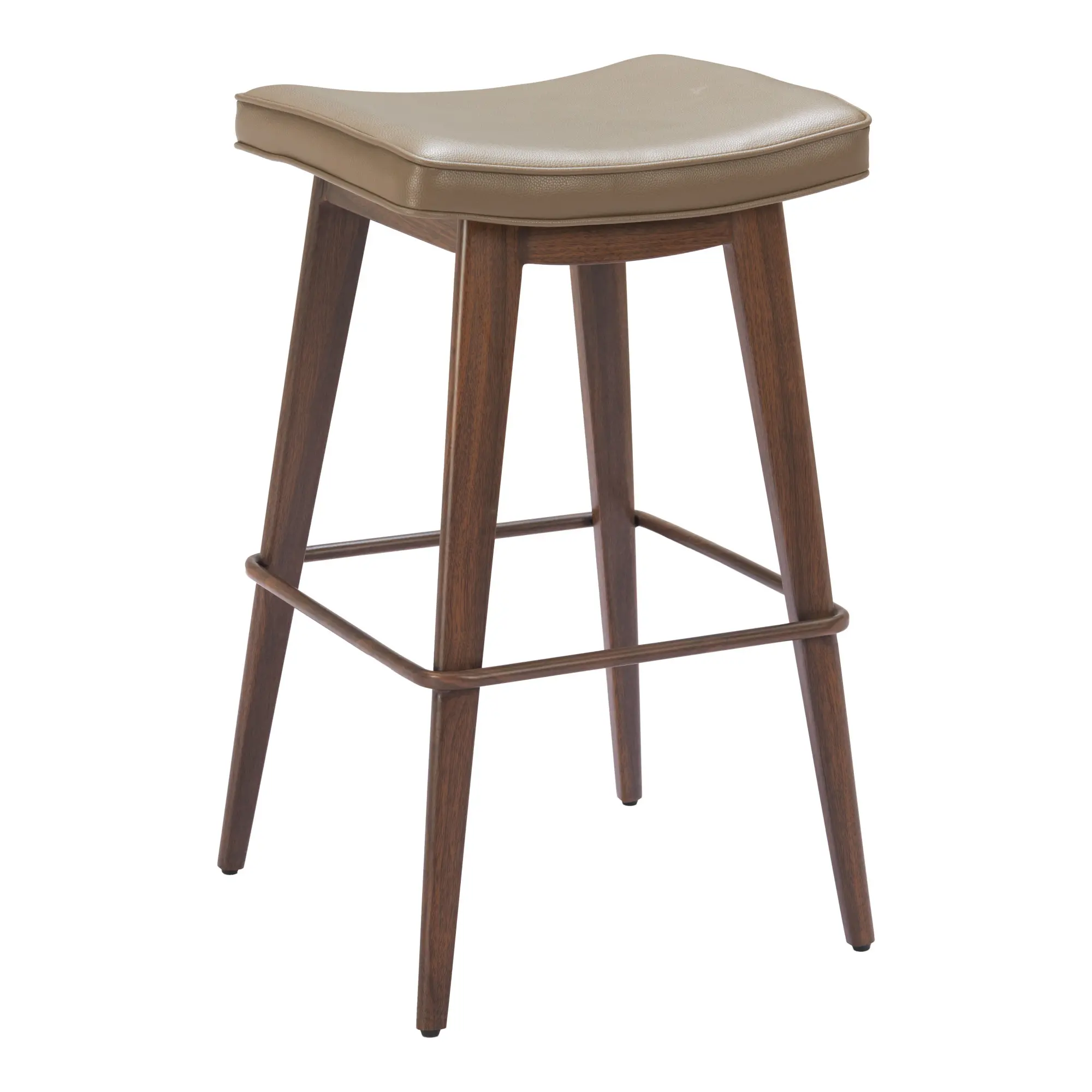 Dalia Taupe & Walnut Barstools, Set of 2-3