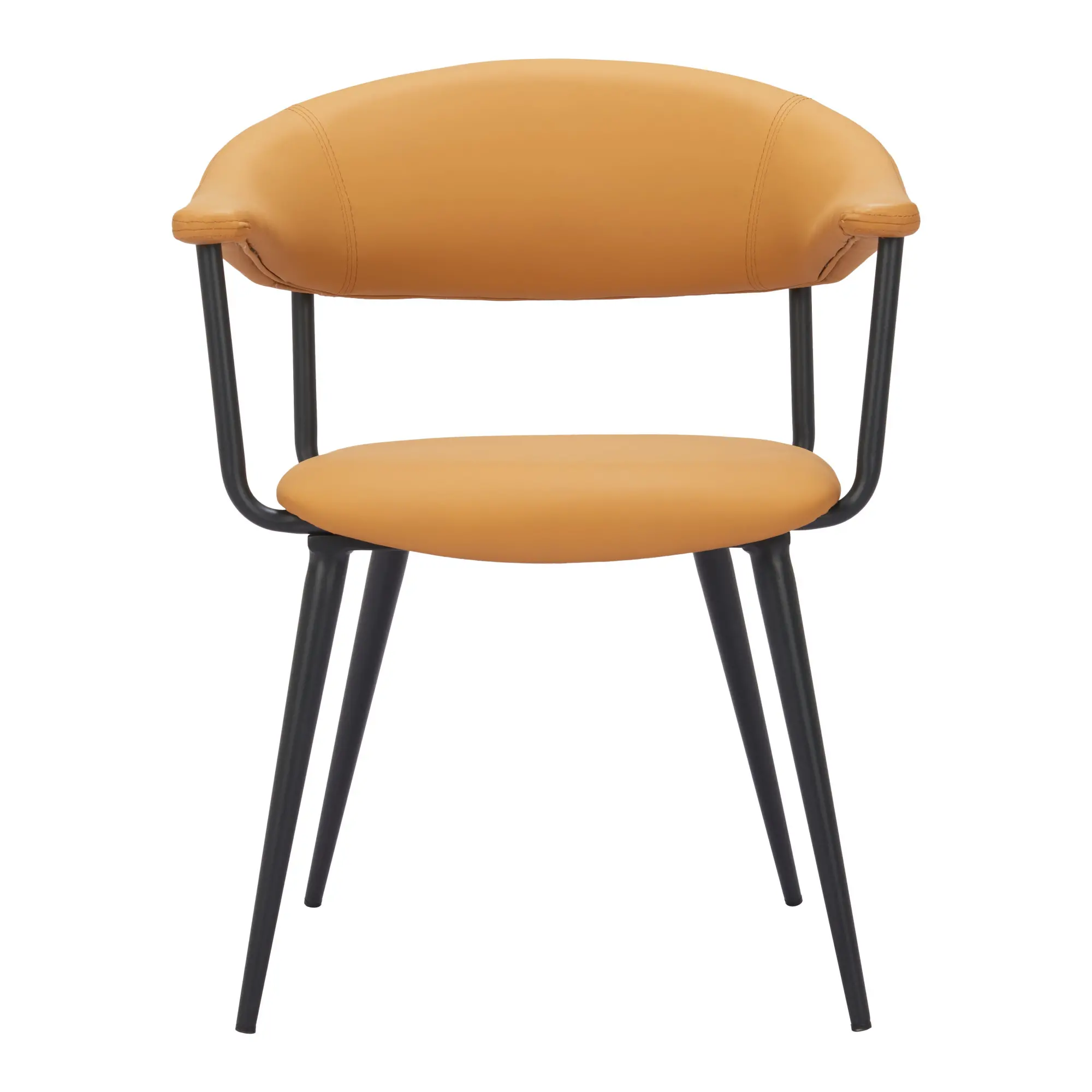 Sirius Brown Faux Leather Dining Chair-6