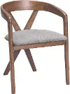 Calais Dove Gray and Walnut Dining Chair
