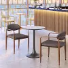 Brent Gray and Bronze Bistro Table