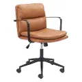 Boulder Brown Faux Leather Office Chair