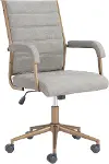 Apex Gray Faux Leather Office Chair