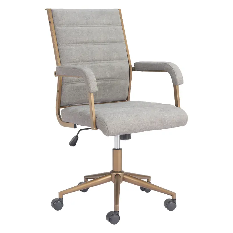 Apex Gray Faux Leather Office Chair