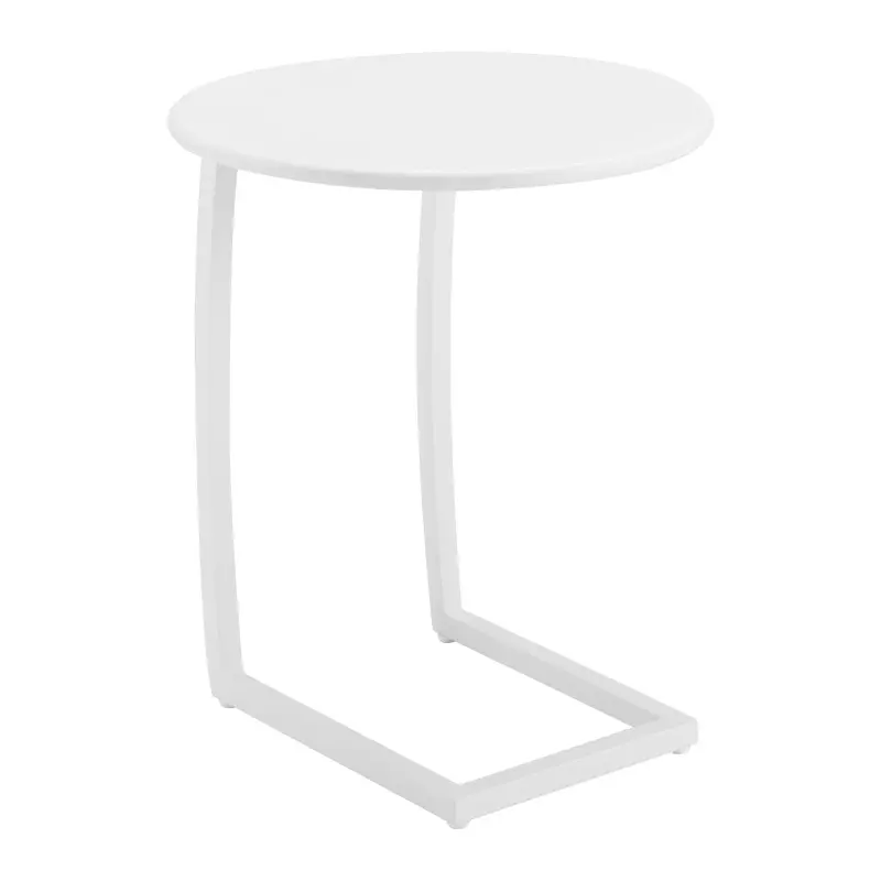 Nordic White Outdoor End Table