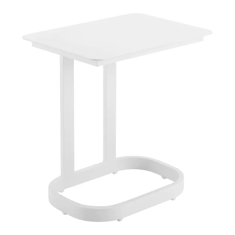 Flint White Outdoor End Table