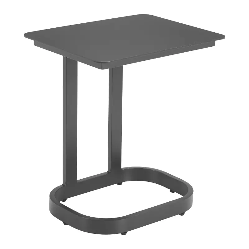Flint Black Outdoor End Table