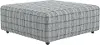 232-12/1459-43 Chappy Chambray Plaid Cocktail Ottoman