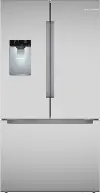 B36CD10ENS Bosch 100 Series 21.6 Cu Ft French Door Refrigerator - Counter Depth Stainless Steel