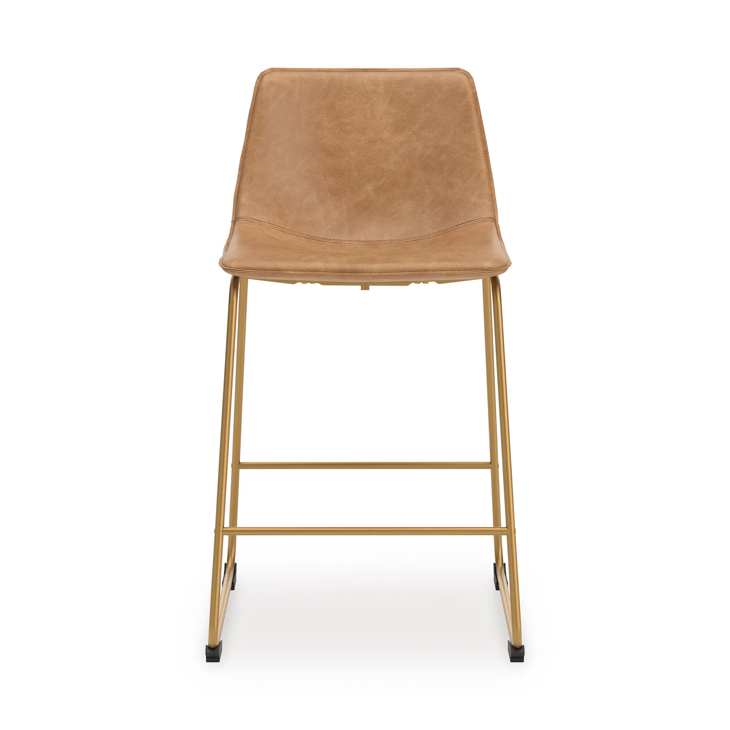 Vorsa Taupe and Gold Counter Height Stool-3