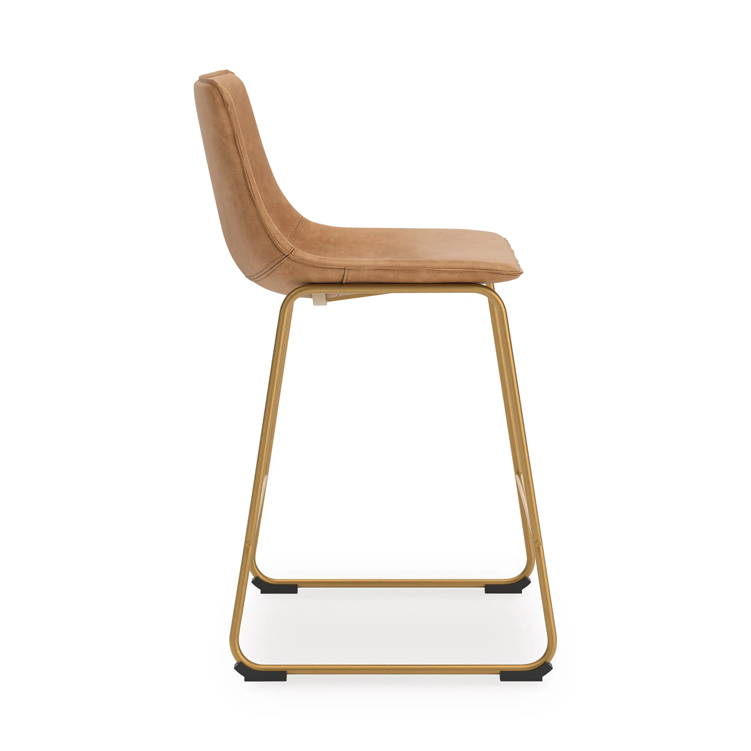 Vorsa Taupe and Gold Counter Height Stool-6