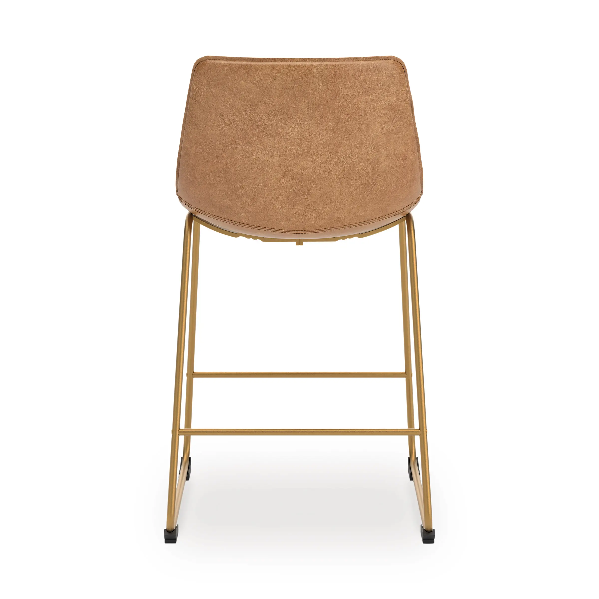 Vorsa Taupe and Gold Counter Height Stool-7