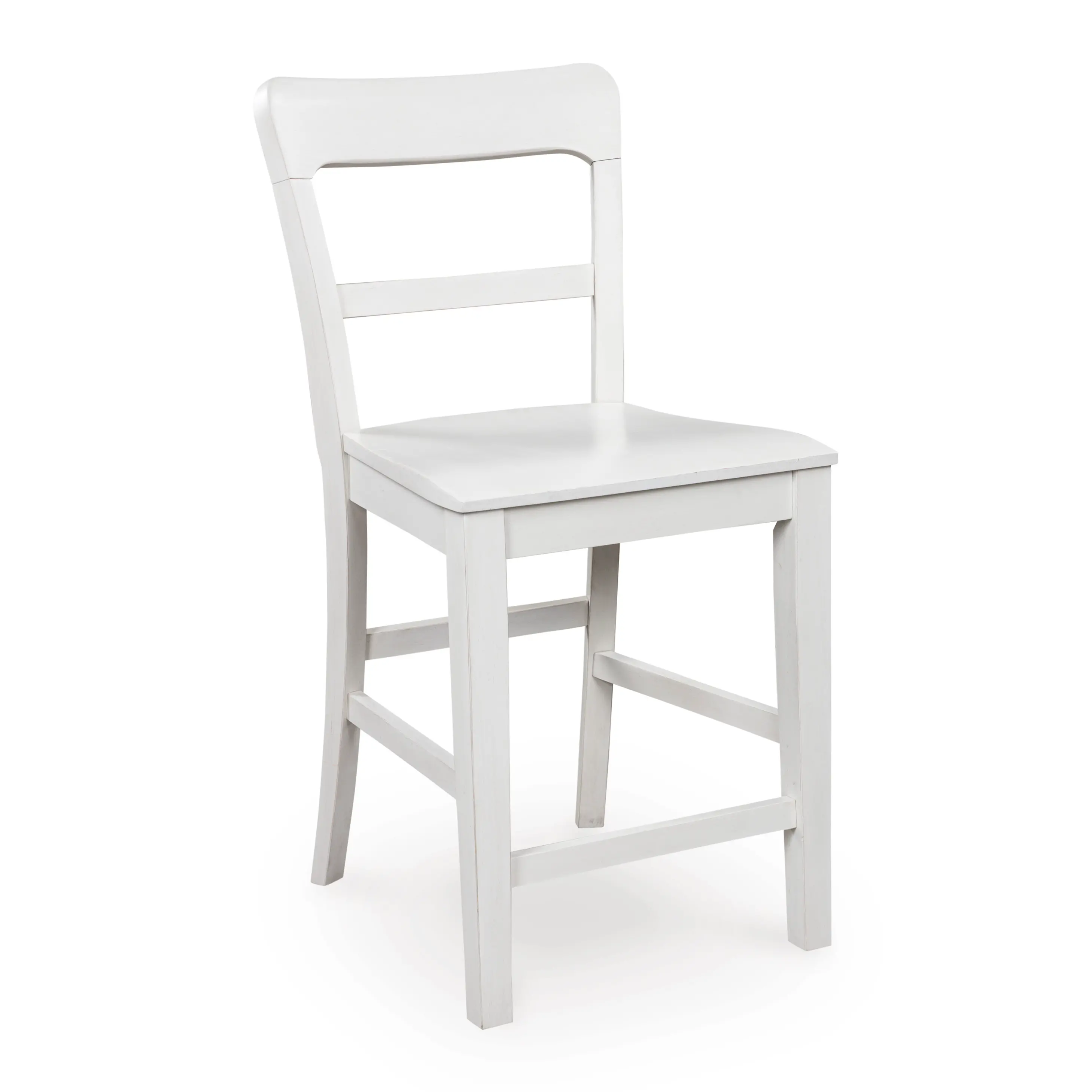 Turris White Counter Height Stool-1