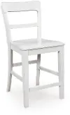 Turris White Counter Height Stool