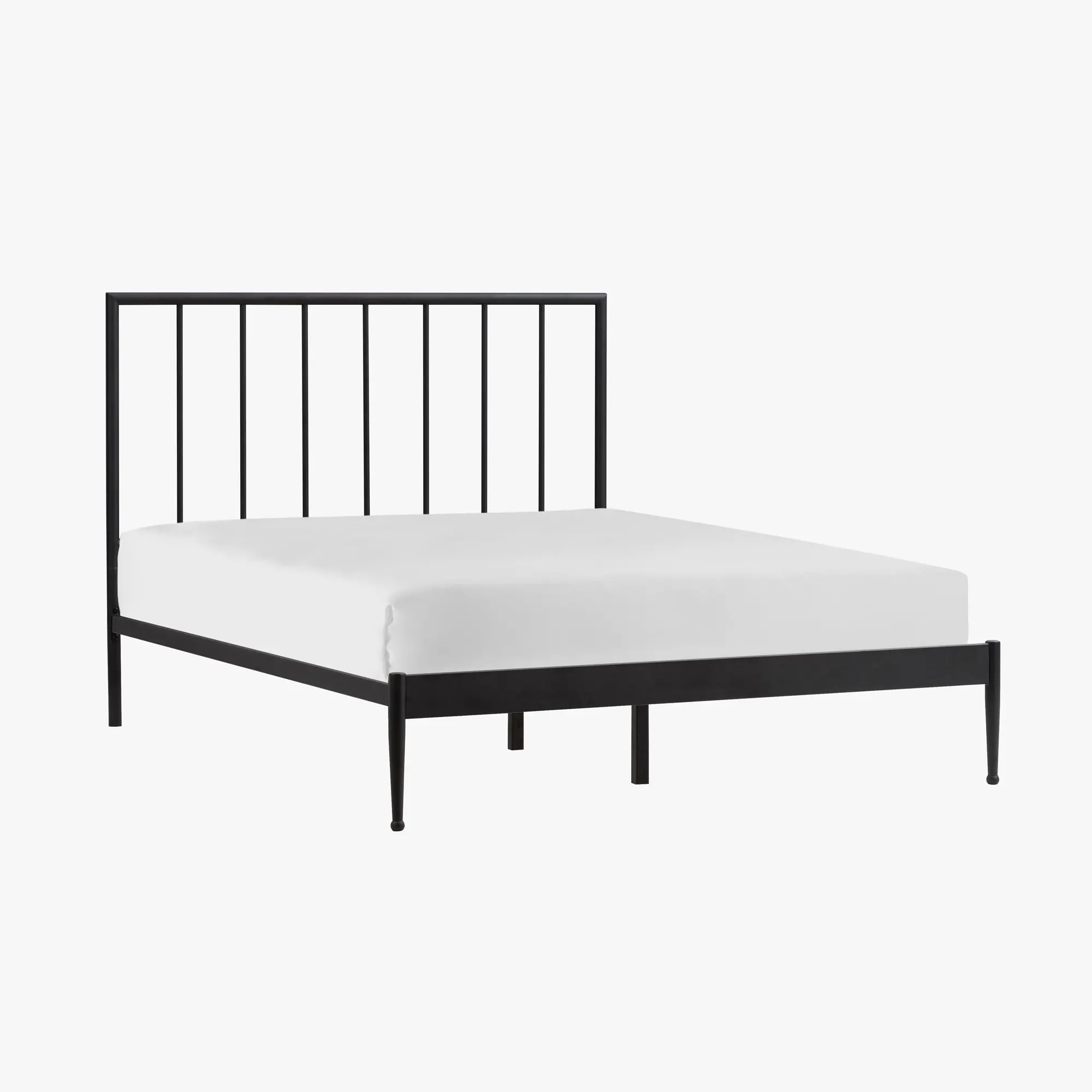 Modern Black Metal Queen Bed-3