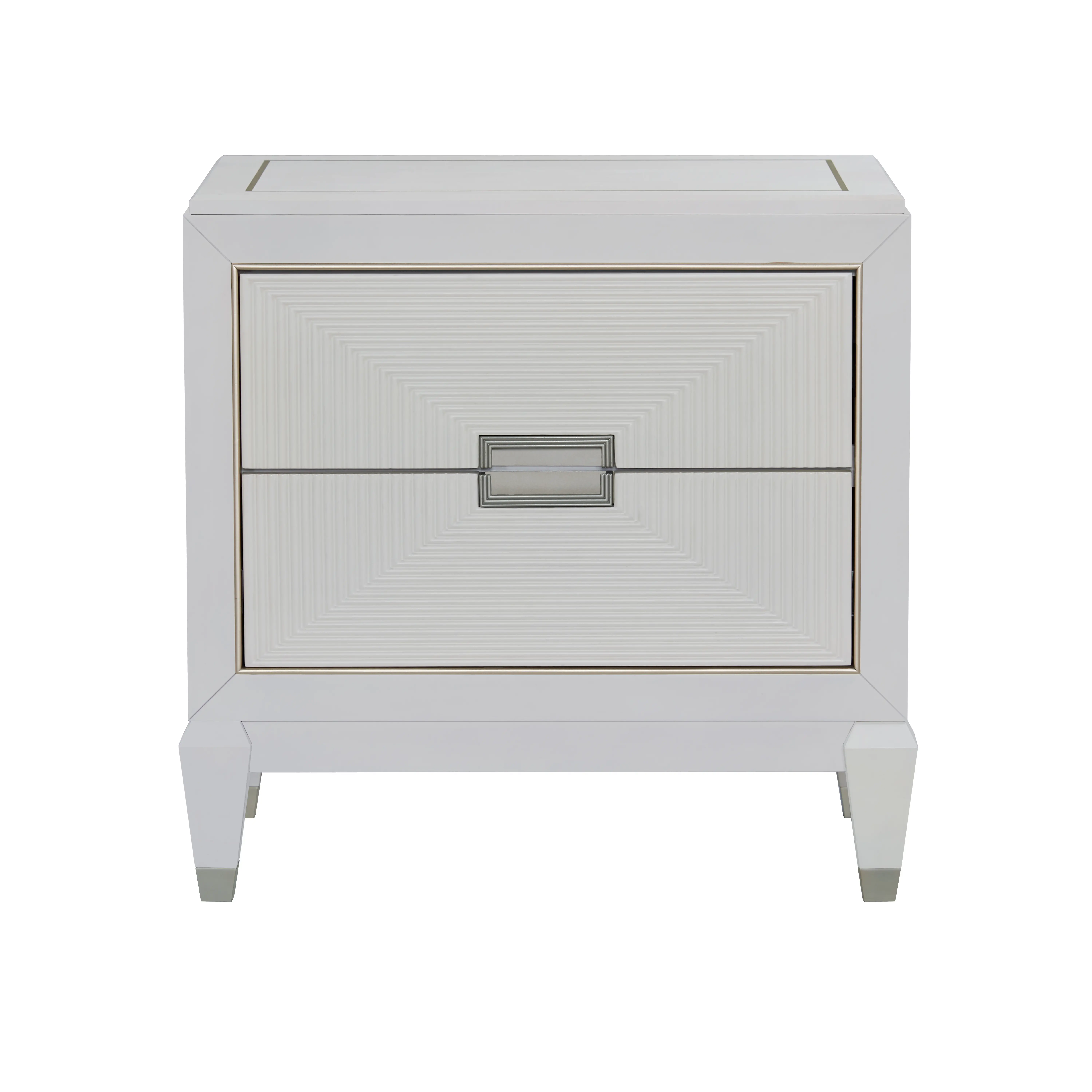 Gallia White Nightstand-1