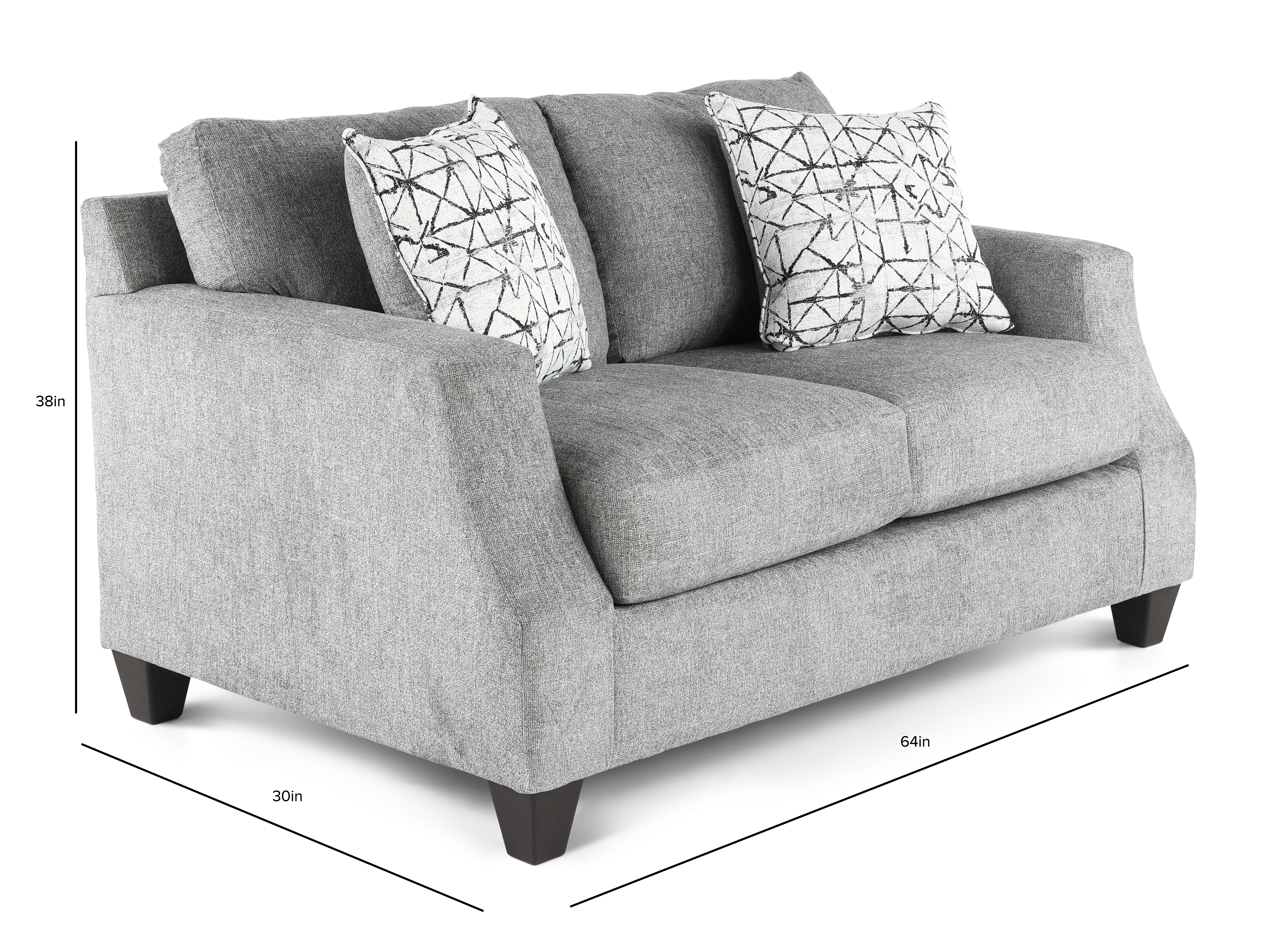Declan Stone Gray Loveseat-3