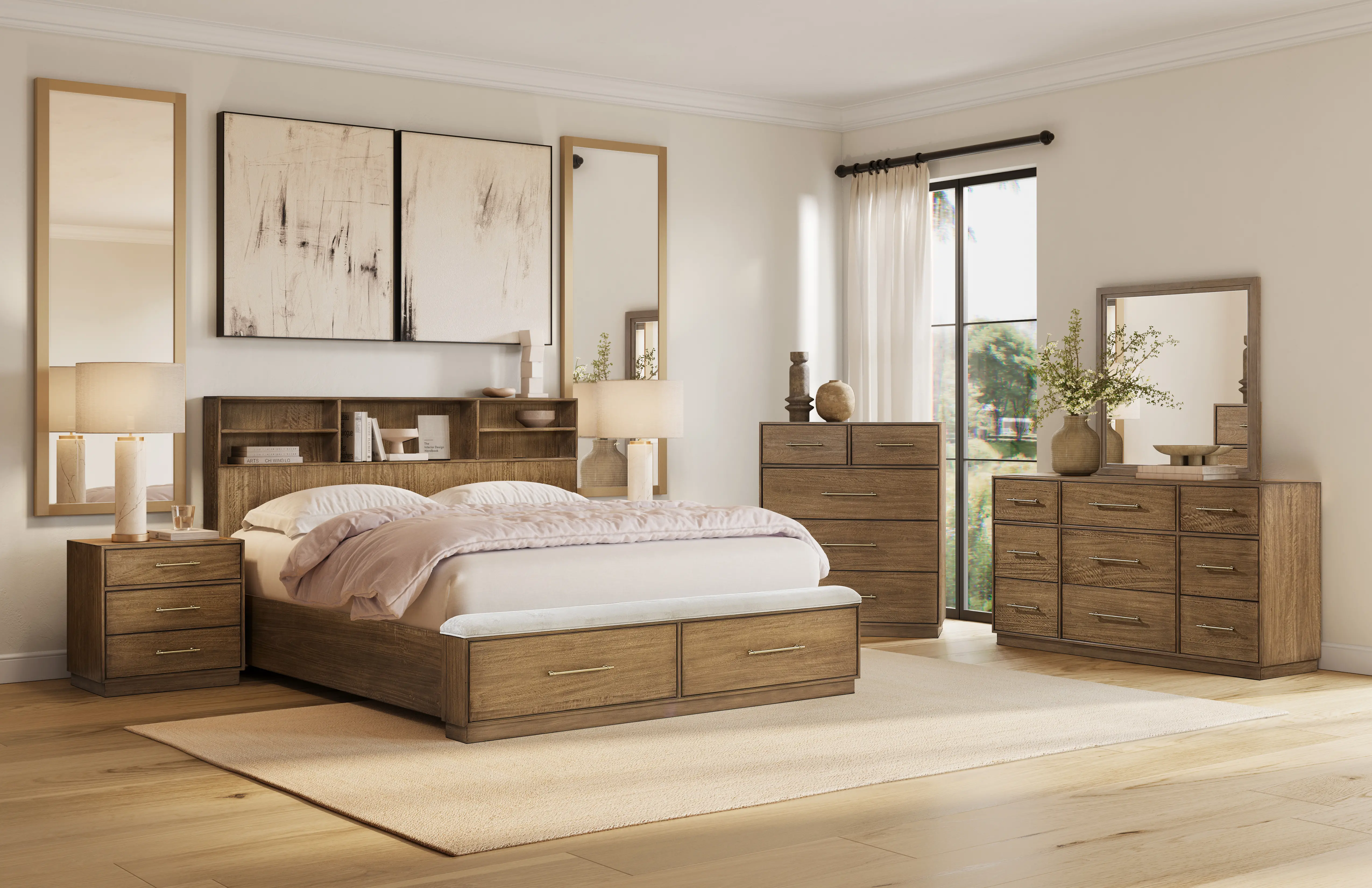 Phase 3 Brown King Storage Bed-2