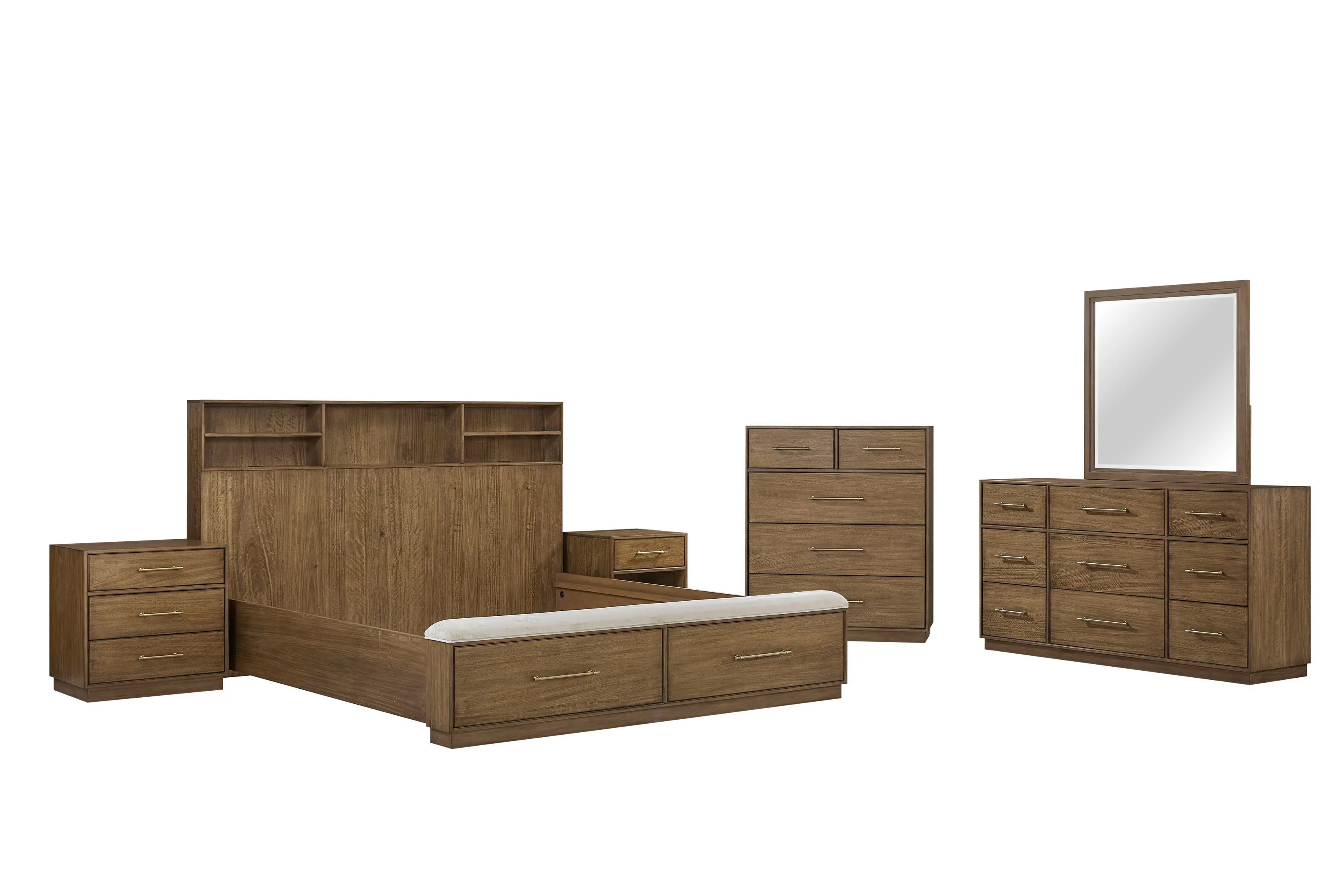 Phase 3 Brown King Storage Bed-6