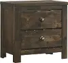 Bayview Rustic Brown Nightstand
