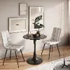 Ivo Black Marble 28  Round Bistro Table