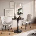 Ivo Black Marble 28 Round Bistro Table